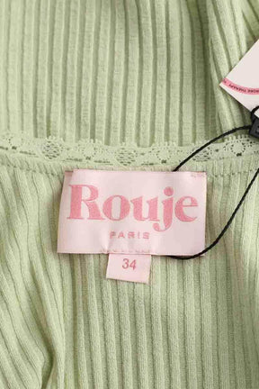 Top Rouje Vert en Synthétique