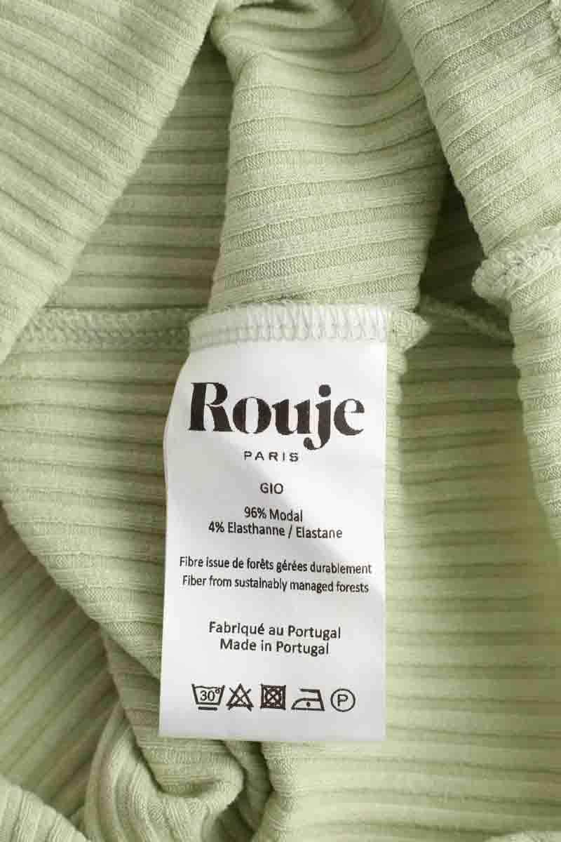 Top Rouje Vert en Synthétique