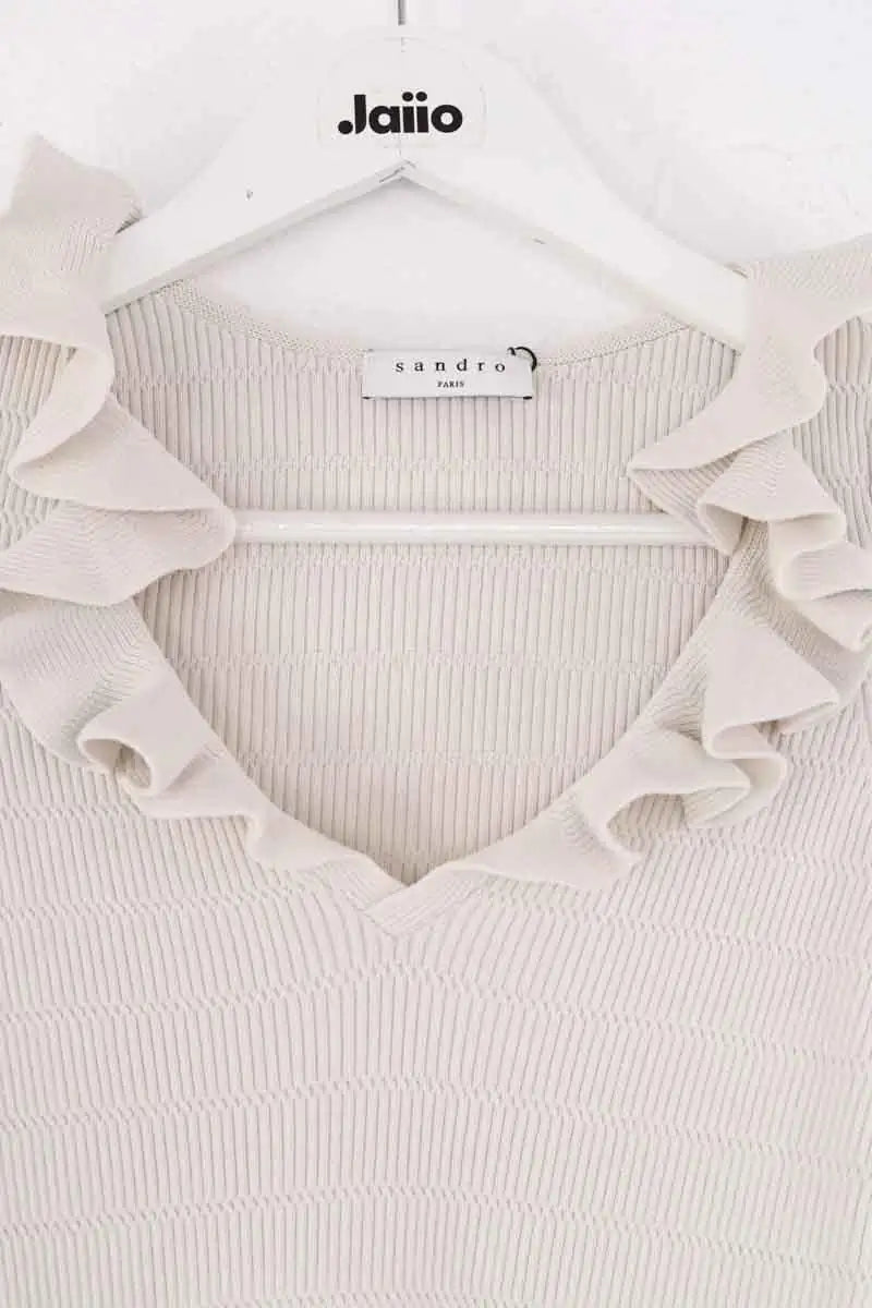 Top Sandro Beige en Synthétique