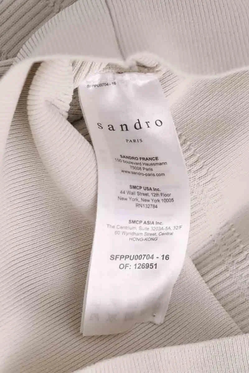Top Sandro Beige en Synthétique
