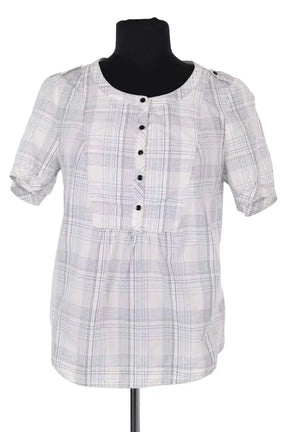 Top Sandro Blanc en Coton, taille S - Seconde Main