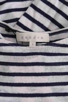 Top Sandro Blanc en Lin
