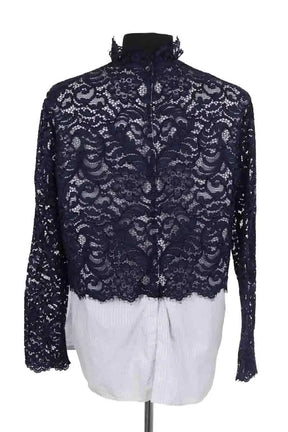 Top Sandro Bleu en Coton