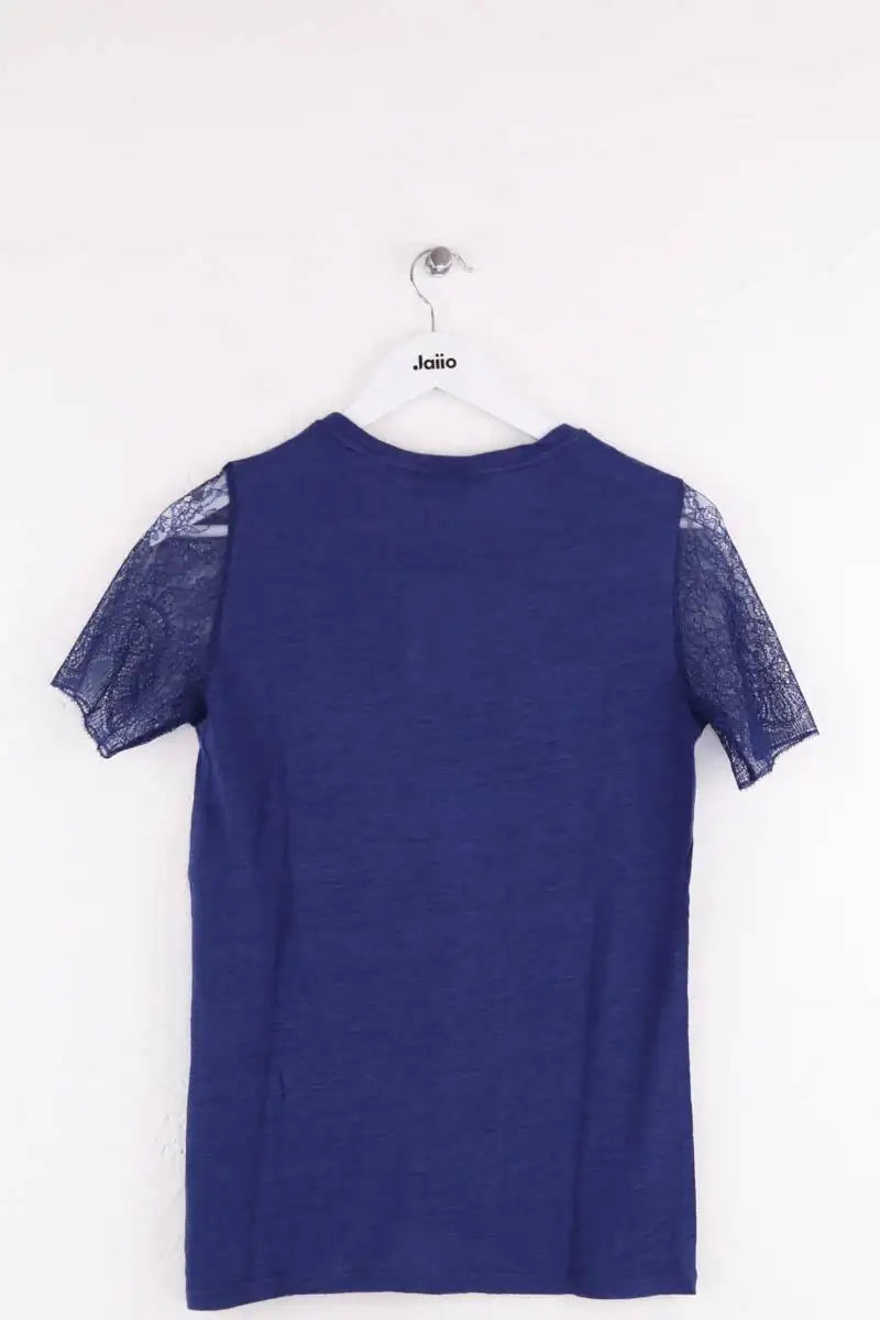 Top Sandro Bleu en Lin