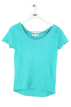 Top Sandro Bleu en Lin, taille S - Seconde Main