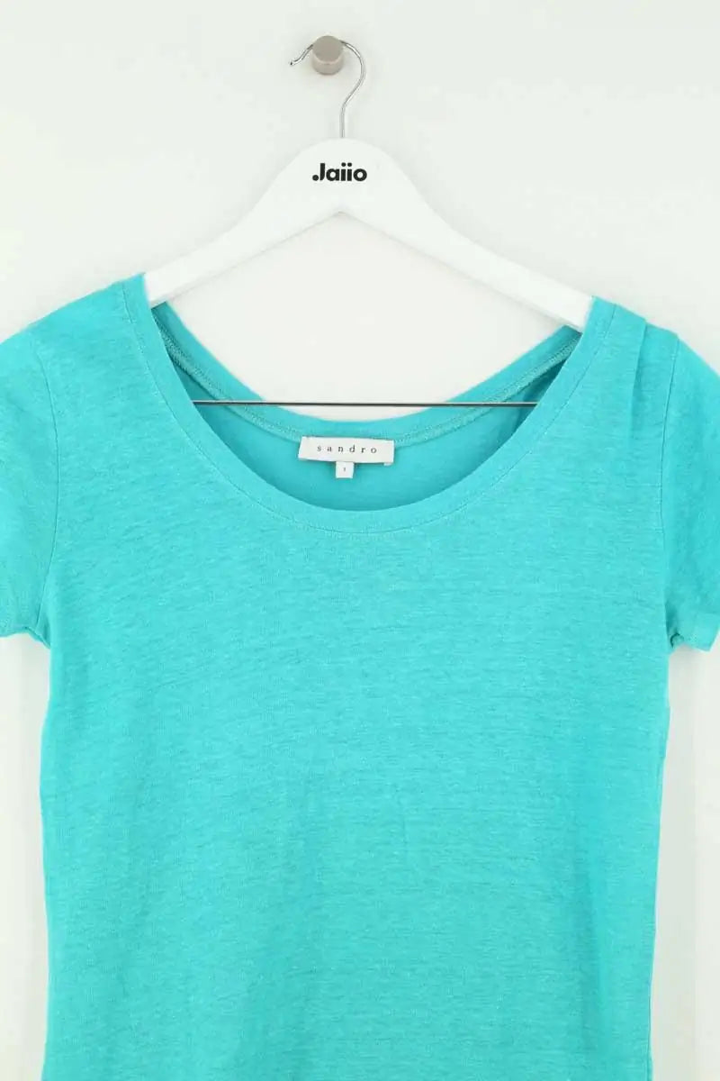 Top Sandro Bleu en Lin