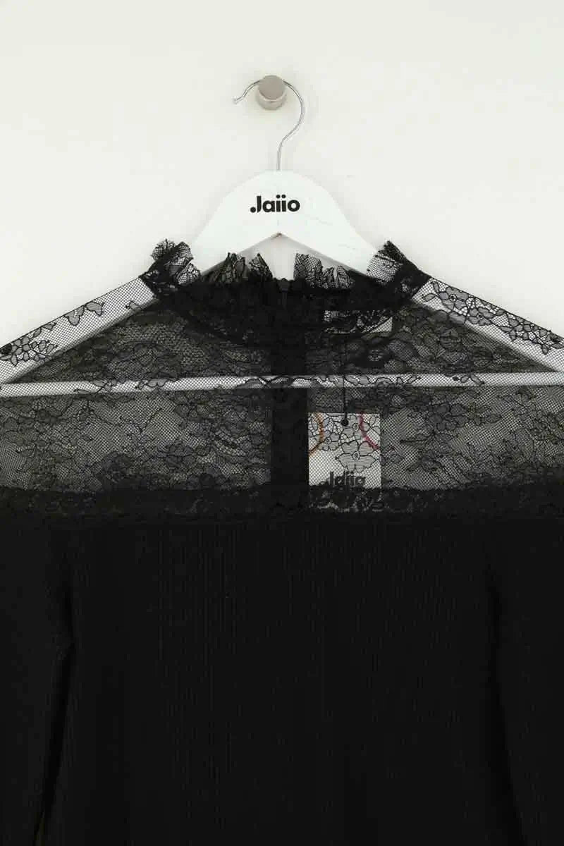 Top Sandro Noir en Synthétique