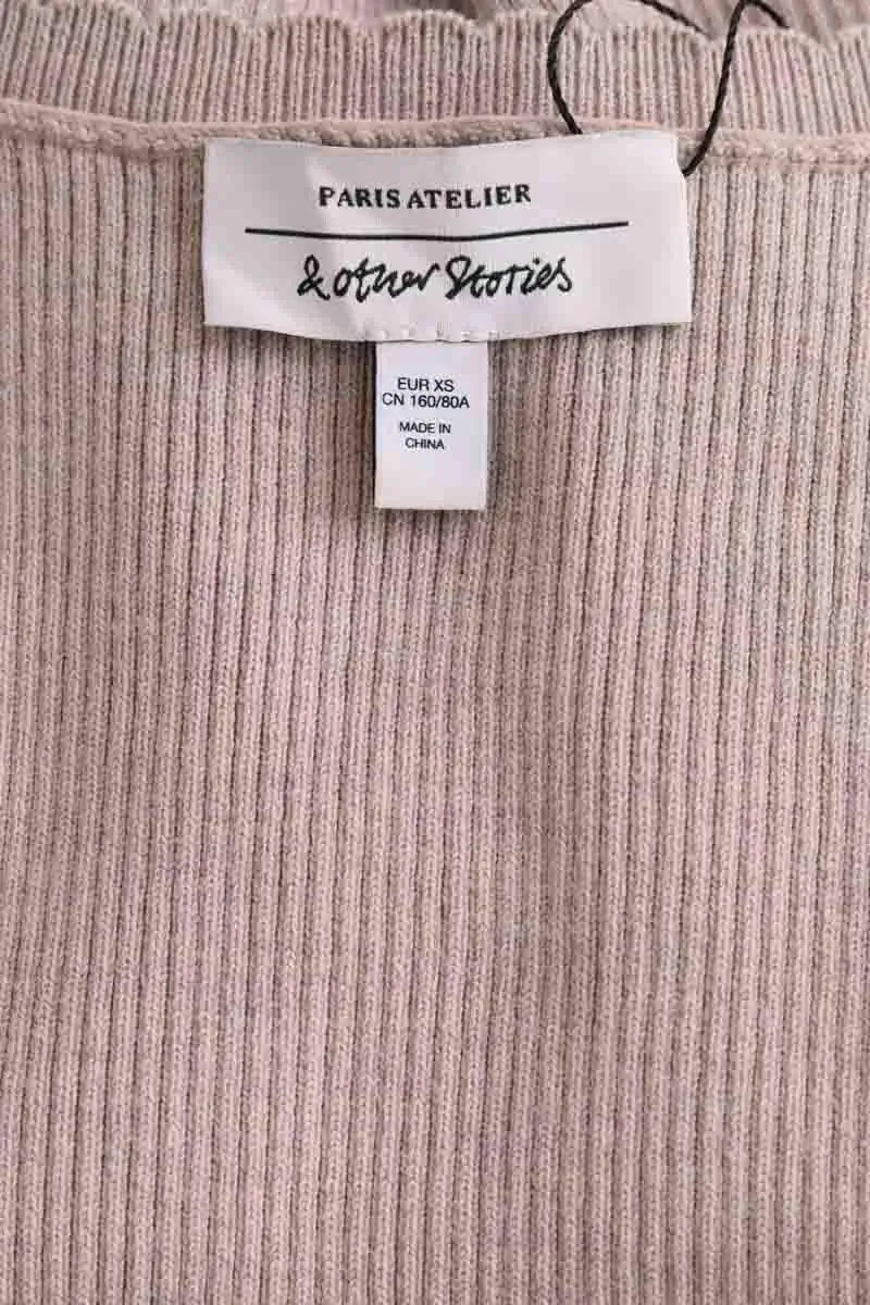 Top sans manche & Other Stories Gris en Coton