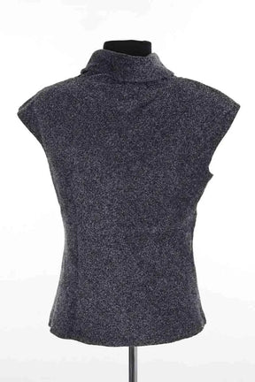 Top sans manche Agnès B. Anthracite en Coton