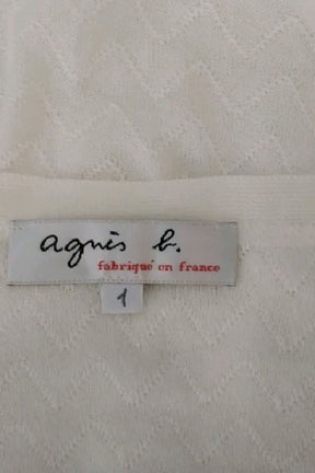 Top sans manche Agnès B. Blanc en Coton