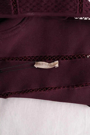 Top sans manche Alaïa Bordeaux en Synthétique