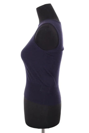 Top sans manche Alaïa Marine en Laine