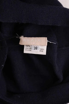 Top sans manche Alaïa Marine en Laine