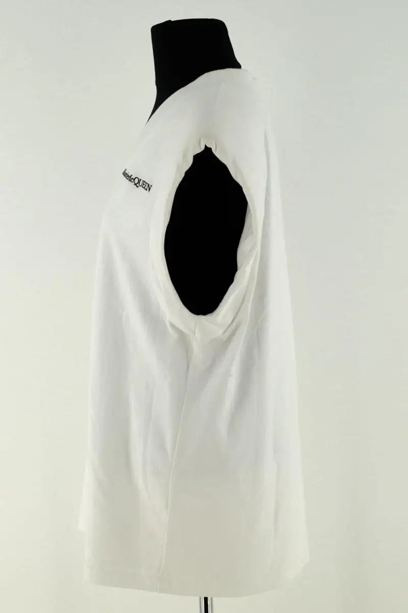 Top sans manche Alexander McQueen Blanc en Coton