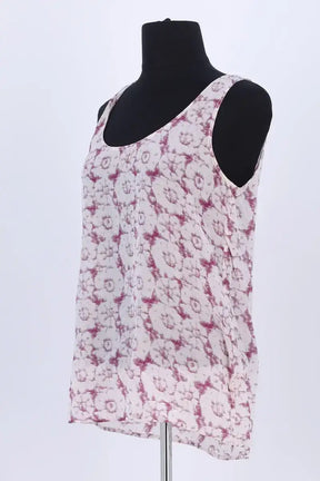 Top sans manche American Vintage Blanc en Soie