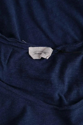 Top sans manche American Vintage Bleu en Coton