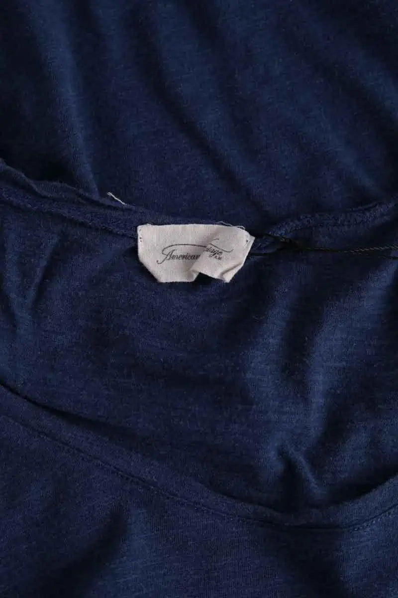 Top sans manche American Vintage Bleu en Coton