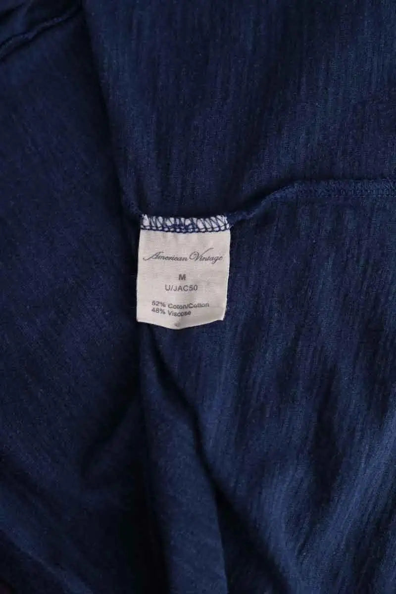Top sans manche American Vintage Bleu en Coton