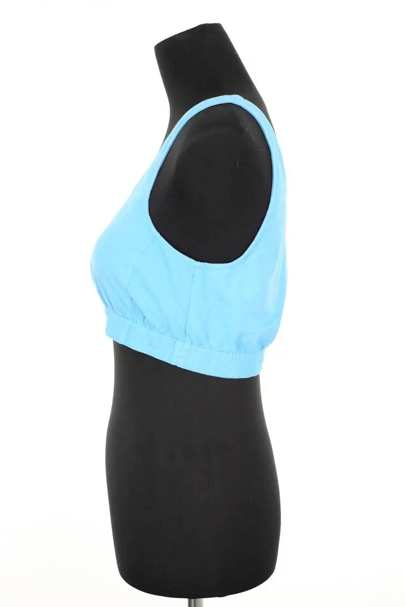 Top sans manche American Vintage Bleu en Coton