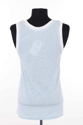 Top sans manche American Vintage Bleu en Coton