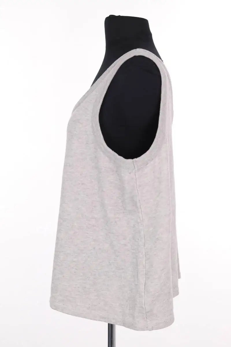 Top sans manche American Vintage Gris en Coton