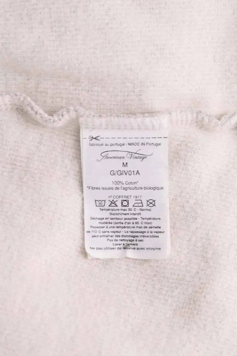Top sans manche American Vintage Gris en Coton