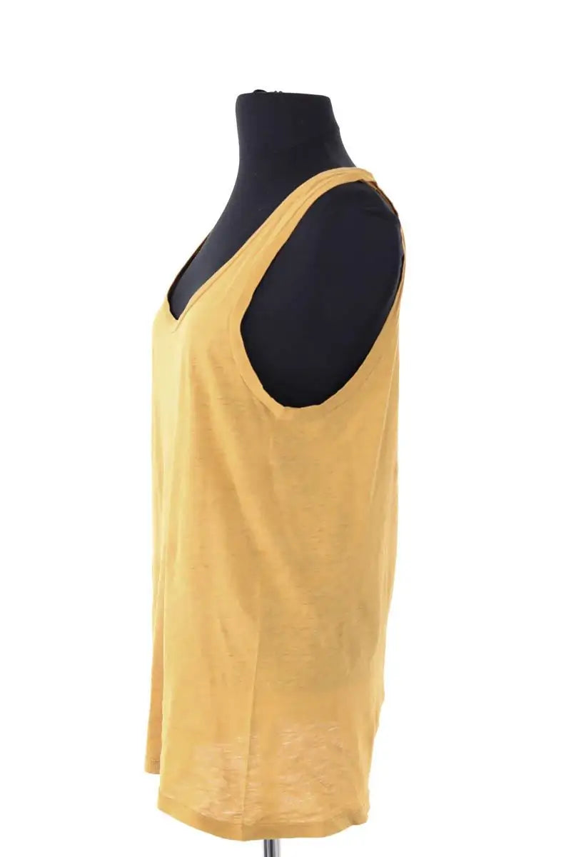 Top sans manche American Vintage Jaune en Coton