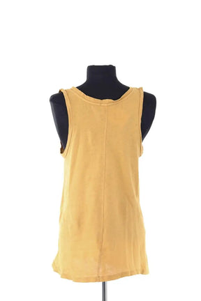 Top sans manche American Vintage Jaune en Coton