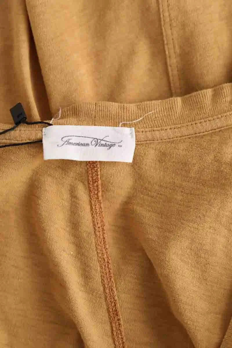 Top sans manche American Vintage Jaune en Coton