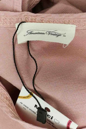 Top sans manche American Vintage Rose en Coton
