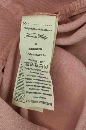 Top sans manche American Vintage Rose en Coton