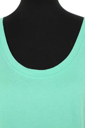 Top sans manche American Vintage Vert en Coton