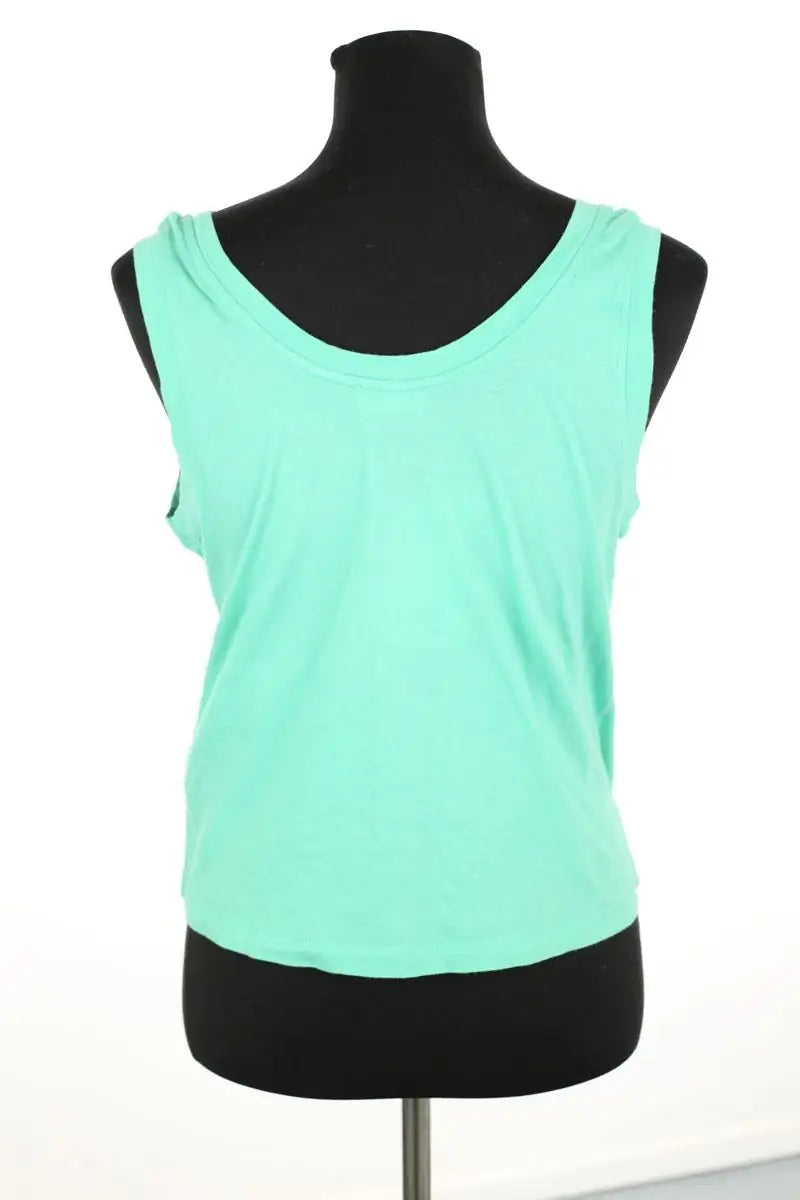 Top sans manche American Vintage Vert en Coton