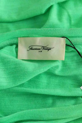 Top sans manche American Vintage Vert en Coton
