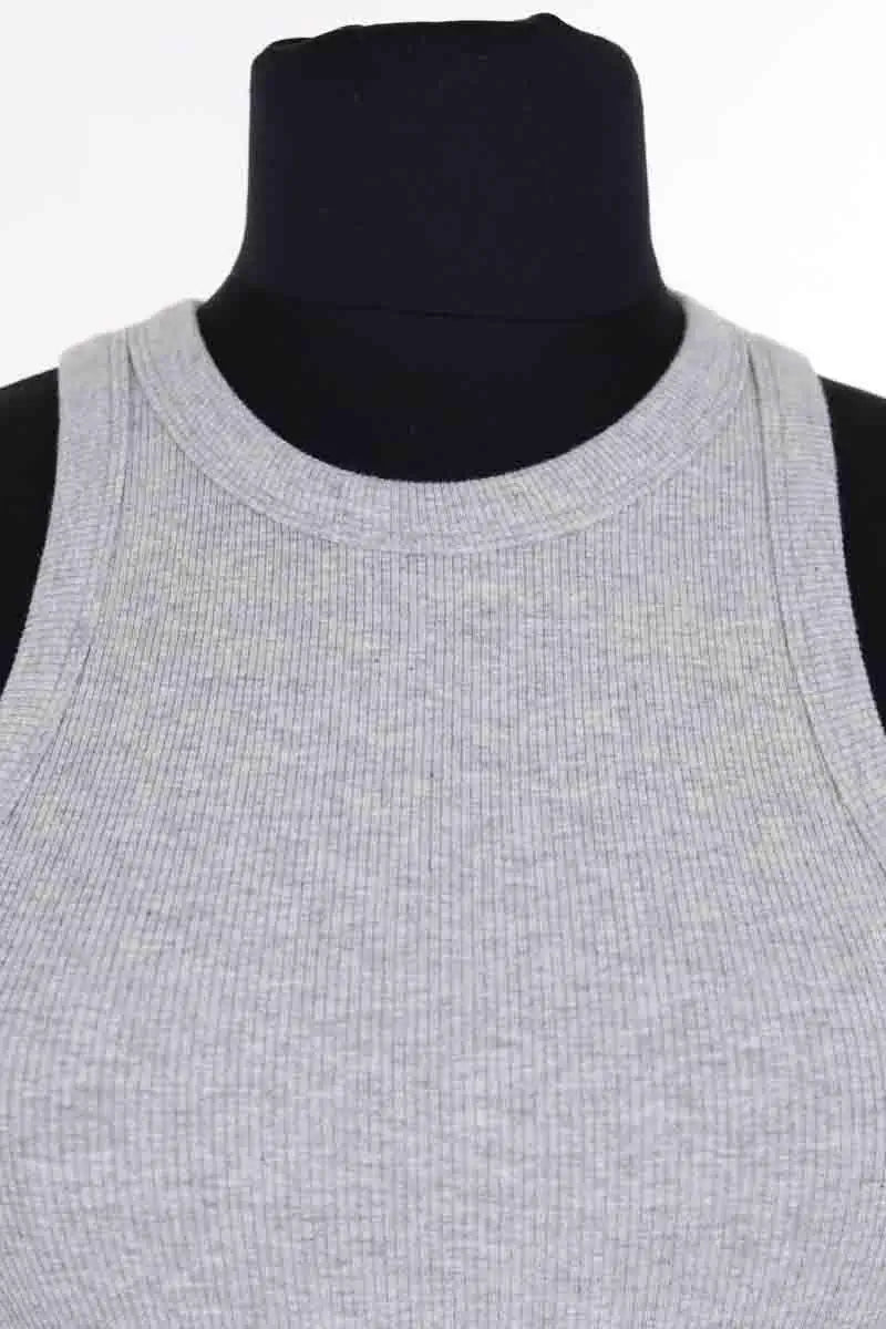 Top sans manche Anine Bing Gris en Coton