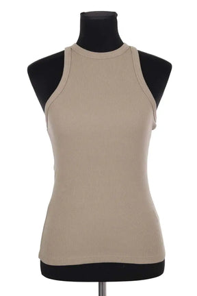 Top sans manche Anine Bing Kaki en Coton, taille S - Seconde Main