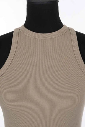 Top sans manche Anine Bing Kaki en Coton