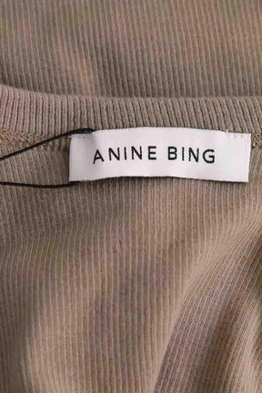 Top sans manche Anine Bing Kaki en Coton