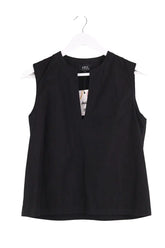 Top sans manche APC Noir en Coton, taille L - Seconde Main