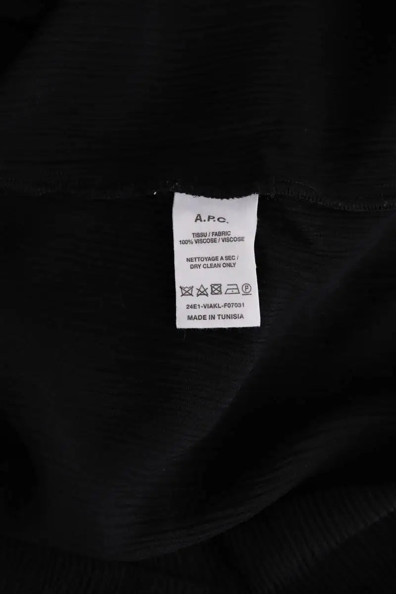 Top sans manche APC Noir en Coton