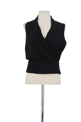 Top sans manche Armani Noir en Polyester, taille XS - Seconde Main