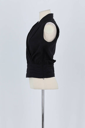 Top sans manche Armani Noir en Polyester