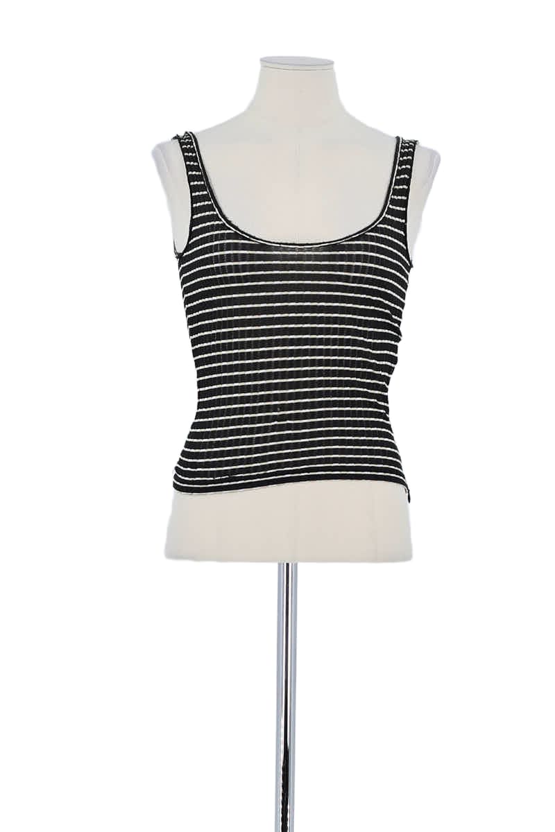 Top sans manche Armani Noir en Viscose, taille XS - Seconde Main