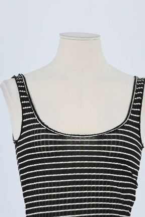 Top sans manche Armani Noir en Viscose