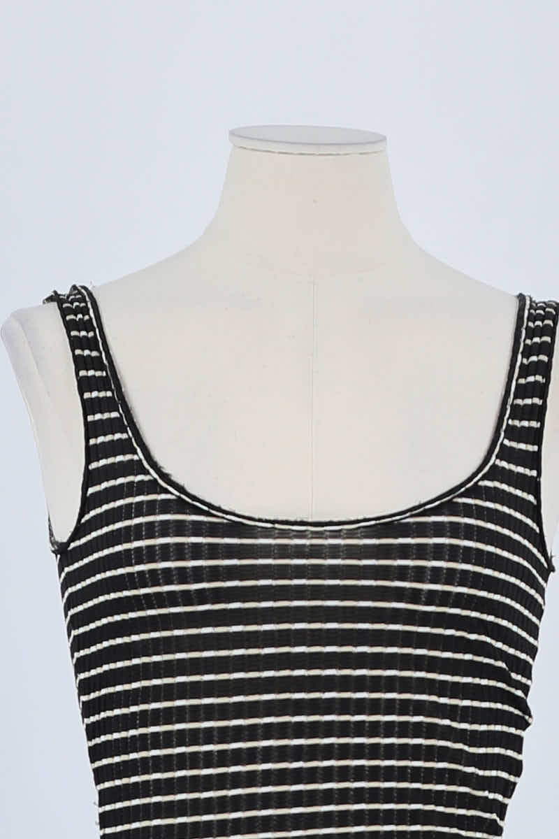Top sans manche Armani Noir en Viscose