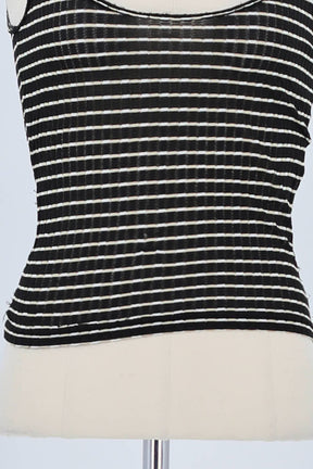 Top sans manche Armani Noir en Viscose