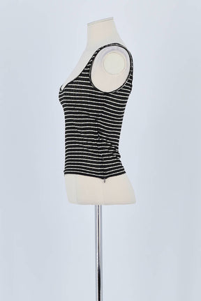 Top sans manche Armani Noir en Viscose