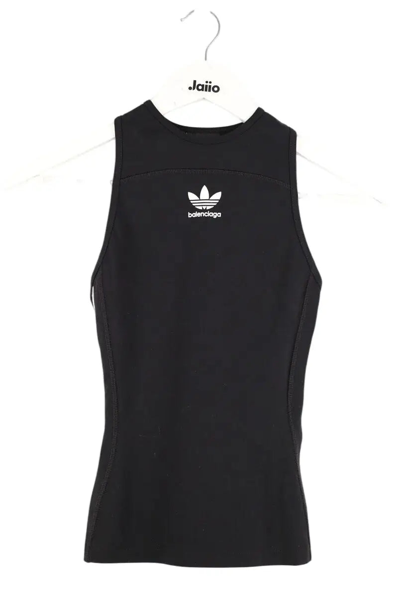 Top sans manche Balenciaga Noir en Viscose, taille XS - Seconde Main