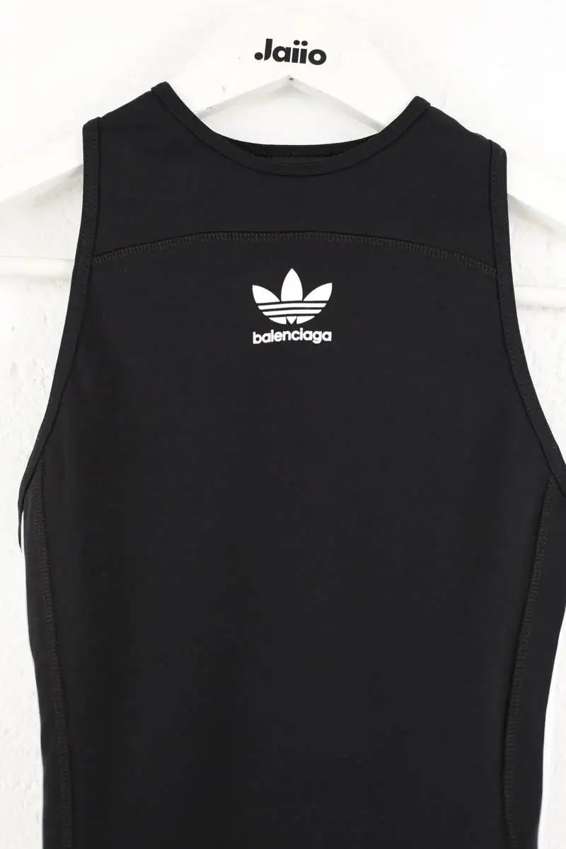 Top sans manche Balenciaga Noir en Viscose