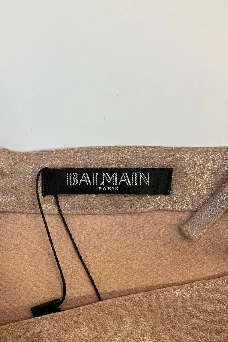 Top sans manche Balmain Rose en Synthétique